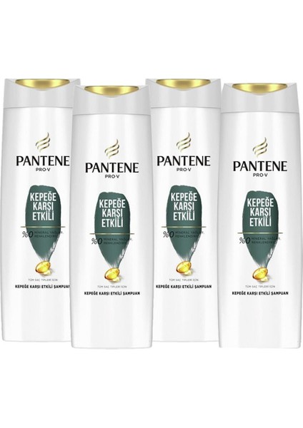 Şampuan Kepeğe Karşı Etkili 400 ml X4 Adet