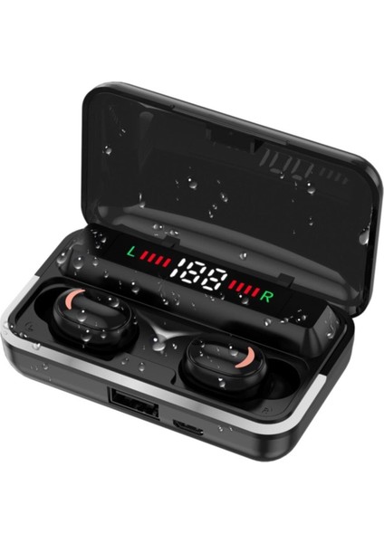 Teknoloji World E10 Mi Pods Kablosuz Kulaklık | Suya Da Lı Powebankli Bluetooth 5.1 Rbg Işıklı Oyuncu E10