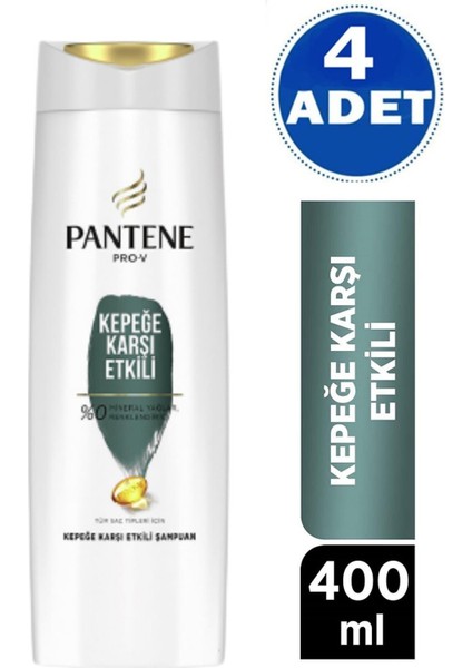Şampuan 400 ml Kepeğe Karşı Şampuan 4 Adet Pantene Kepeğe Karşı 400 fiyatları