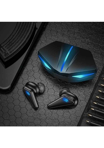 K-55 True Kablosuz Oyuncu Kulaklığı Işıklı Kulakiçi Bluetooth Kulaklık 5.0