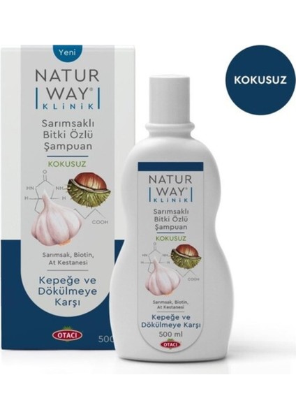 Ot  Naturway Sarımsaklı Kepeğe ve Dökülmeye Karşı Şampuan 500 ml - 1 Adet 8699512011745