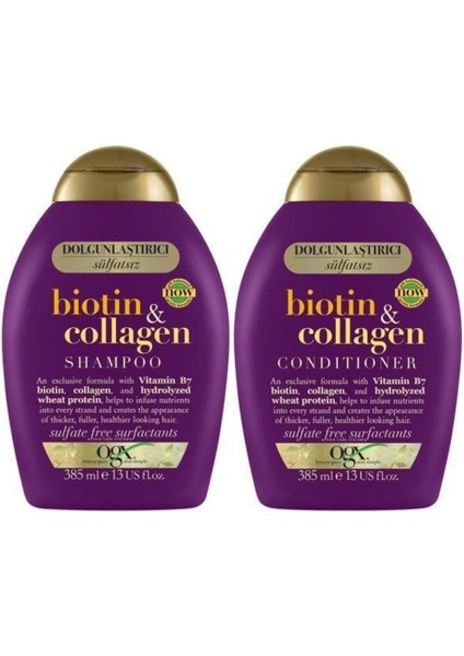 Dolgunlaştırıcı Biotin& Şampuan 385ML+ Dolgunlaştırıcı Biotin& Bakım Kremi 385M modelleri