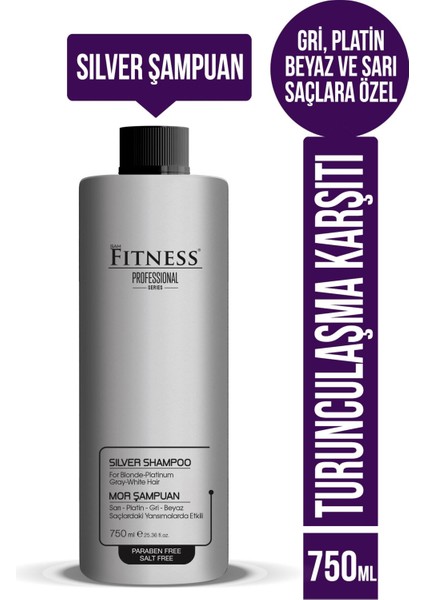 Silver Mor Şampuan Gri Beyaz Platin Sarı Saçlara Uygun 750 ml