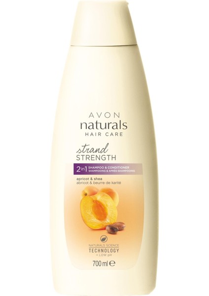 Naturals Kayısı ve Shea Yağı Içeren Şampuan ve Saç Kremi 700ML