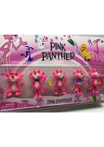 Hepbimoda Pembe Panter 5 Li Figür Set Pink Panther Kaliteli Figür Set Pembe Panter Oyuncak