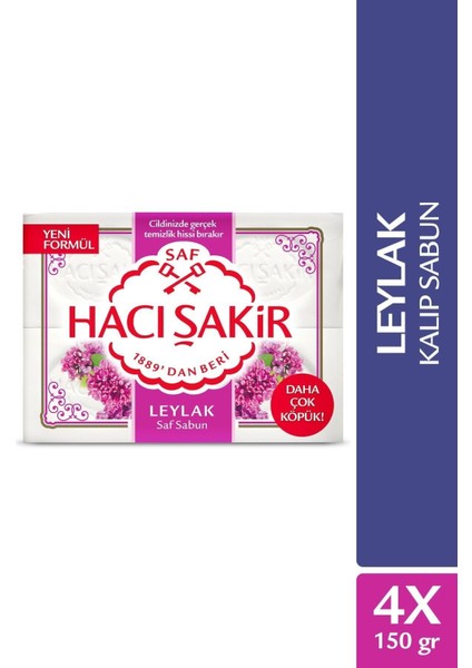 H Şakir Leylak Kalıp Sabun 4X150GR