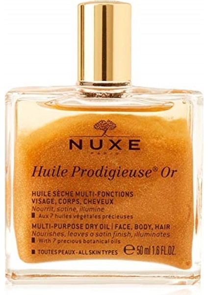 Huile Prodigieuse Or Altın Parıltılı Çok Amaçlı Nemlendirici Kuru Yağ 50M