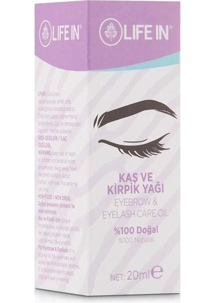 Life In Kaş ve Kirpik Yağı 20 ml