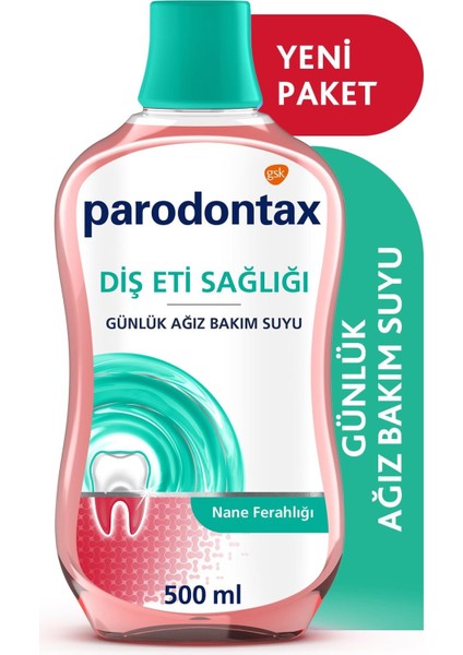 Ağız Bakım Suyu Nane Ferahlığı 500 ml Parodondax Nane