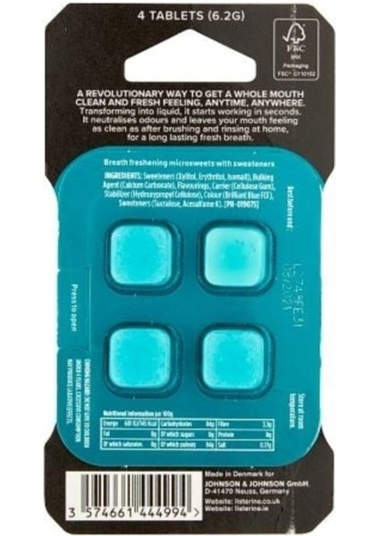 Go Tabs Clean Mint Çiğneme Tableti 4 Lü