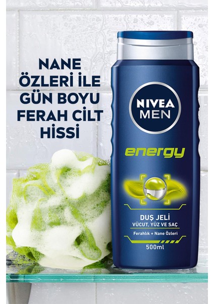 Men Energy Duş Jeli 500 ml X2 Adet,vücut,yüz ve Saç Şampuanı fiyatları