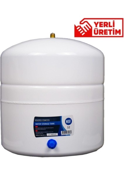 Aquaturkuaz Su Arıtma Cihazları Için Onaylı 3.2 Galon ( 12 Litre ) Su Arıtma Tankı