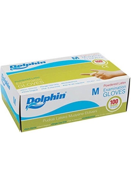 Dolphin Pudralı Lateks Eldiven ( M ) Mıdyum