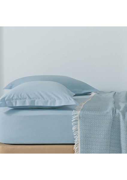 Soren Tek Kişilik Pike Takımı - Açık Mavi
