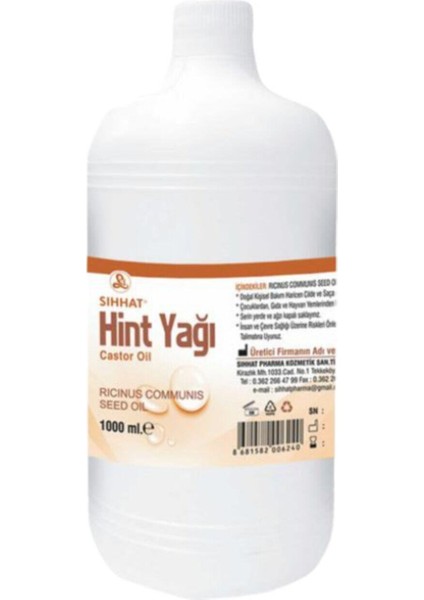 Pharma Sıhhat Hint Yağı 1 Lt