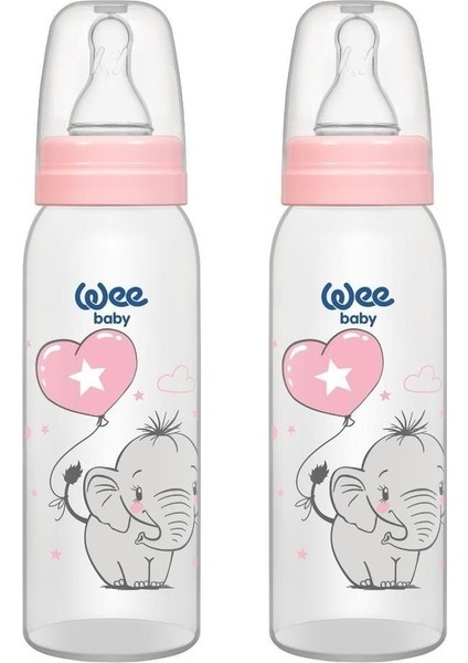 Klasik Pp Biberon 250 ml - Pembe (2'li Set)