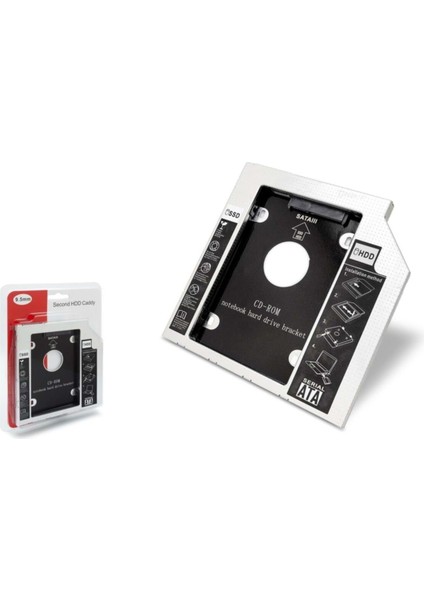 HDX1755 HDD Caddy Serıal Ata 9.5 mm HDD Sata Disk Yuvası Kızak-Kutu