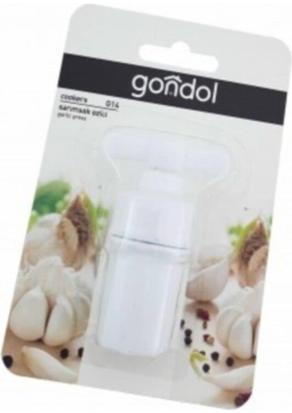 Beyaz Sarımsak Sıkıcı Vidalı Plastik