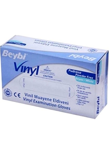 Pudrasız Vinil Eldiven S Beden 100'Lü 1 Paket