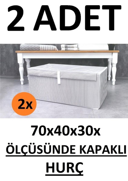 Yegge 2 Adet Kapaklı Kutu Hurç Megaplus Boy 70*40*30* Çok Amaçlı Kutu Hurç 2 x fiyatları