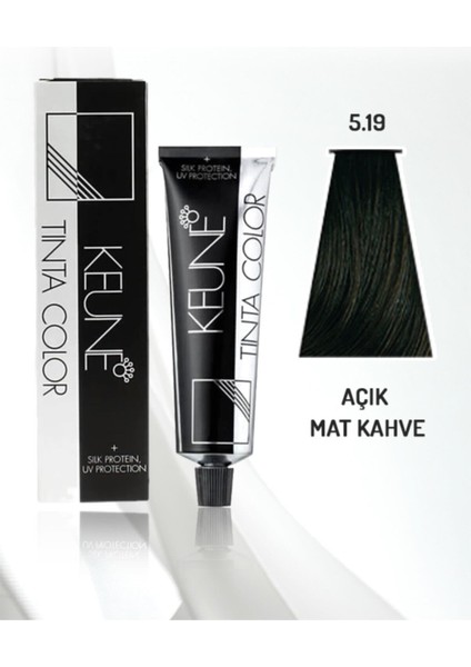 Açık Mat Kahverengi Tinta Color Saç Boyası 60 ml No: 5.19