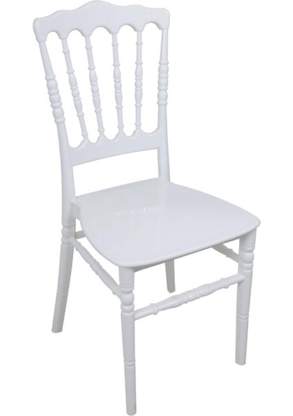 Silver Sandalye Napolyon Beyaz - 1 Adet