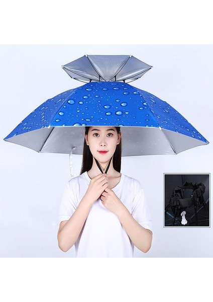 2 Katmanlı Dış Mekan Şapkası (Astic Bant) Şemsiye (Yurt Dışından)