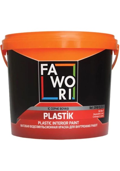 Plastik Iç Cephe Duvar Boyası 3,5 Kg-Kül Gri