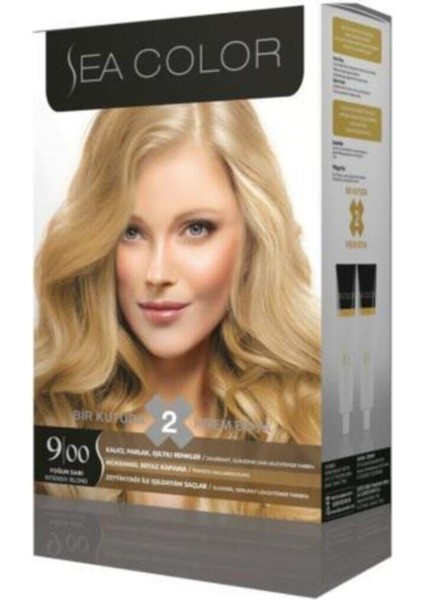 Ea Color Saç Boyası 1 Adet Yoğun Sarı 9.00