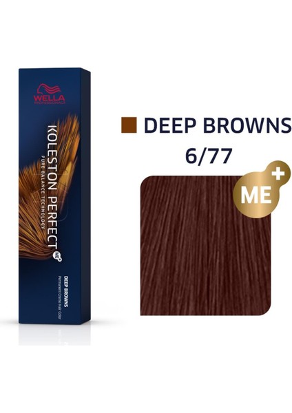 Koleston Perfect Me+ 6/77 Deep Browns Kalıcı Saç Boyası 60 ml