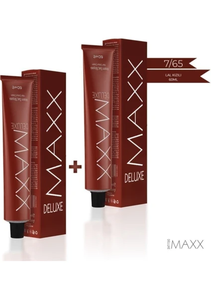 Maxx Deluxe 7.65 Lal Kızılı 2'li Krem Tüp Boya