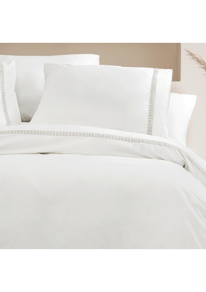Bedding Clair Çift Kişilik Nevresim Takımı - Beyaz modelleri