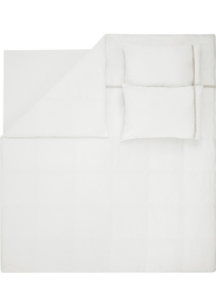 Bedding Clair Çift Kişilik Nevresim Takımı - Beyaz fırsatları