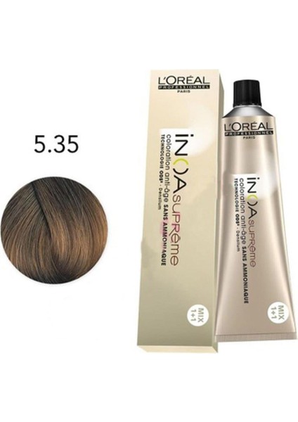Inoa Loreal Professionnel Supreme Saç Boyası 5.35 Açık Kahve Dore Akaju