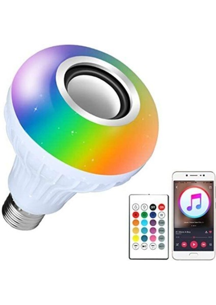 Music Bulb Bluetooth Ampül Hoparlör Akıllı LED Ampul Lamba Kılıçal