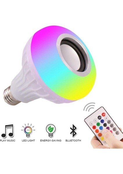 Music Bulb Bluetooth Ampül Hoparlör Akıllı LED Ampul Lamba Kılıçal