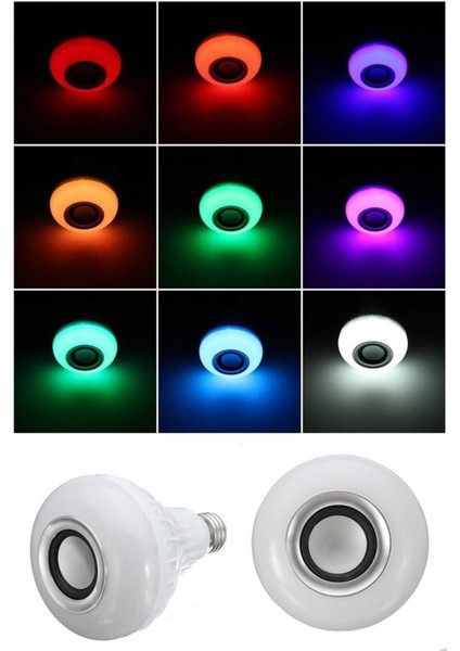 Music Bulb Bluetooth Ampül Hoparlör Akıllı LED Ampul Lamba Kılıçal