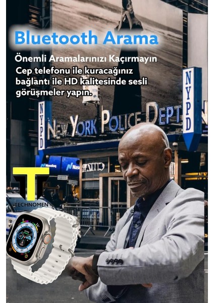 Watch 7 Akıllı Saat Kablosuz Şarj 2 Tuş Aktif Ios Android Tüm Telefonlara Uyumlu Arama Özellikli