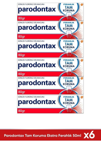 Tam Koruma Ferahlık Diş Macunu 50 ml x 6 Adet