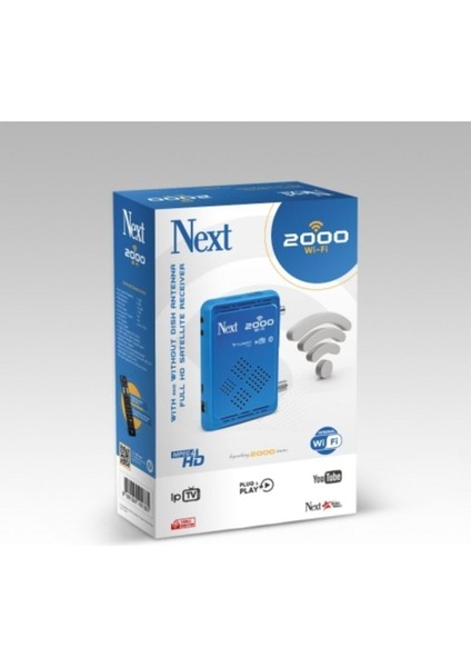 Next Nextstar Next 2000 Wi-Fi Çanaklı - Çanaksız Dahili Wi-Fi Full Hd Uydu Alıcısı