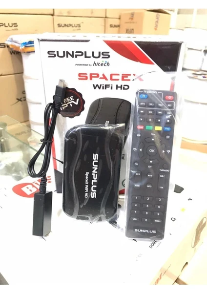 Sun Plus Spacex Dahili Wifi Sinema Paketili Uydu Alıcısı Sun Plus