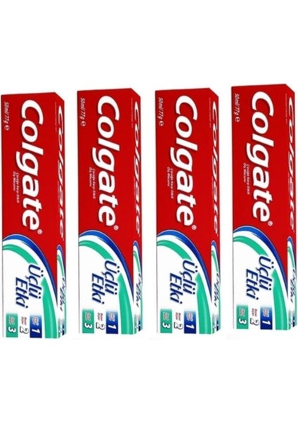 Diş Macunu Üçlü Etki 50 ml 7891024128923 4 Lü Paket