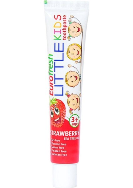 Eurofresh 3 Yaş Üzeri Çocuklar Için Çilek Aromalı Diş Macunu- Little Kids 50 G