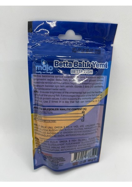 Beta Balık Yemi 40GR