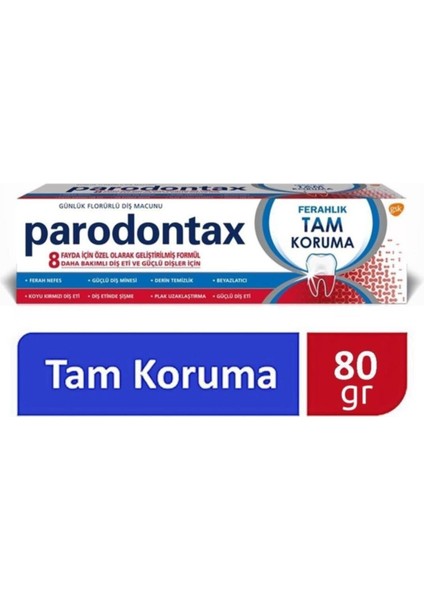 Yeni Orjinal 80 GR/50ML - 8 Adet, Ferahlık Tam Koruma Diş Macunu Orjinal Ürün fiyatları