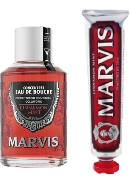 Diş Macunu 85ML 8004395111763 Ağız Gargarası Cinnamon Mint - Tarçın 120 ml
