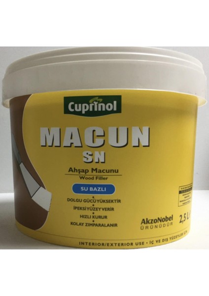 Marshall Cuprınol Sn Ahşap Macun Dolgu Macunu 2,5 Lt