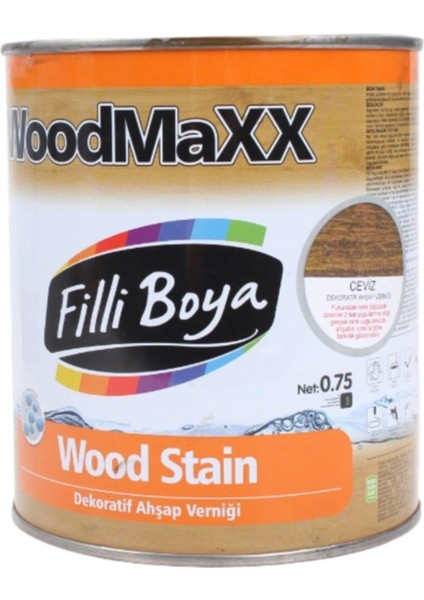 Filli W.maxx Dekoratif Ahşap Verniği (Vernikli) Ceviz 0,75L