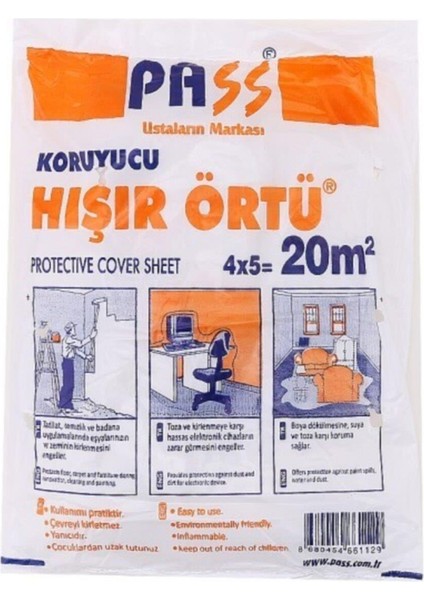 Bantdünyası Hışır Örtü - 20 M2 - 5 Metre x 4 Metre Ince Hışır Boya Örtü Hışır