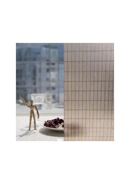 Meiwa Japon Teknolojisi Statik Vitray Jaluzi 4dx Cam Folyosu Filmi / Ebat:46 cm x 1 mt -Jal8